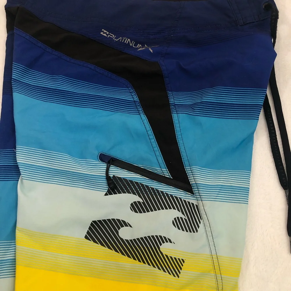 Billabong Zero Gravity Platinum Stretch Parko Swim Trunks Board Shorts Mens 29